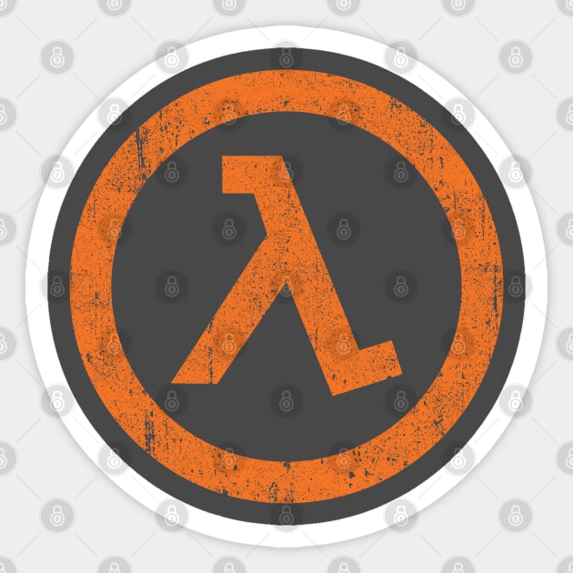 Half Life Lamba Symbol Sticker by huckblade